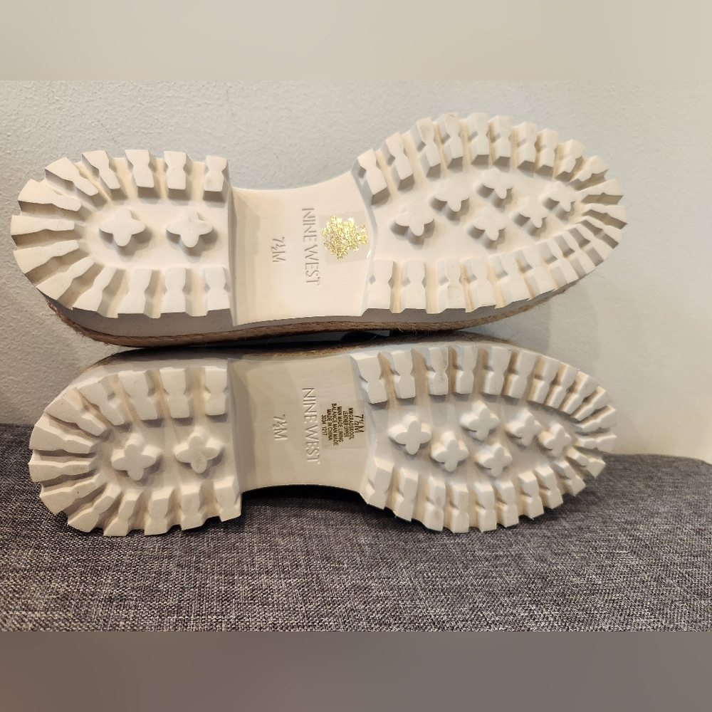 Nine West Blue Perforated Loafers - Picture 5 of 7